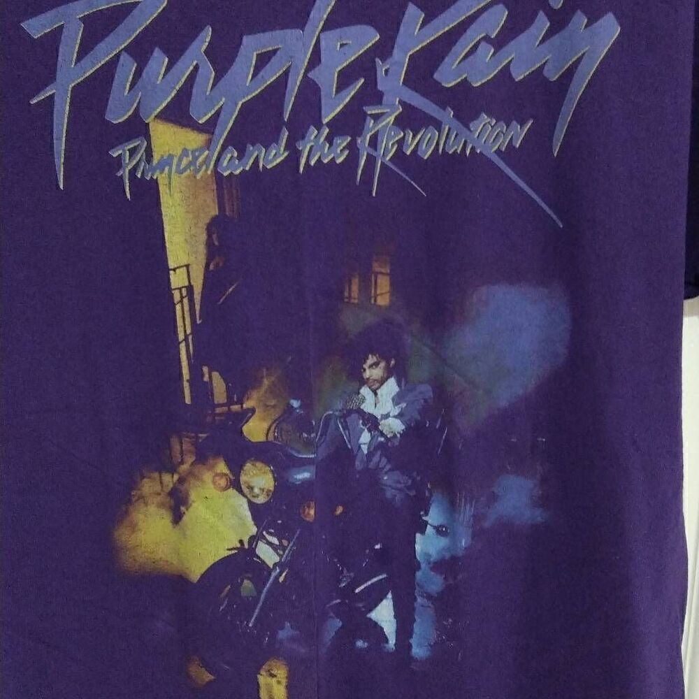 Purple Rain by Prince Estate Tshirt, Purple and Large